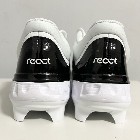 Nike Alpha Huarache Elite 4 Low MCS “White Black” Men Sz 11.5-12 Baseball Cleats - Picture 5 of 9